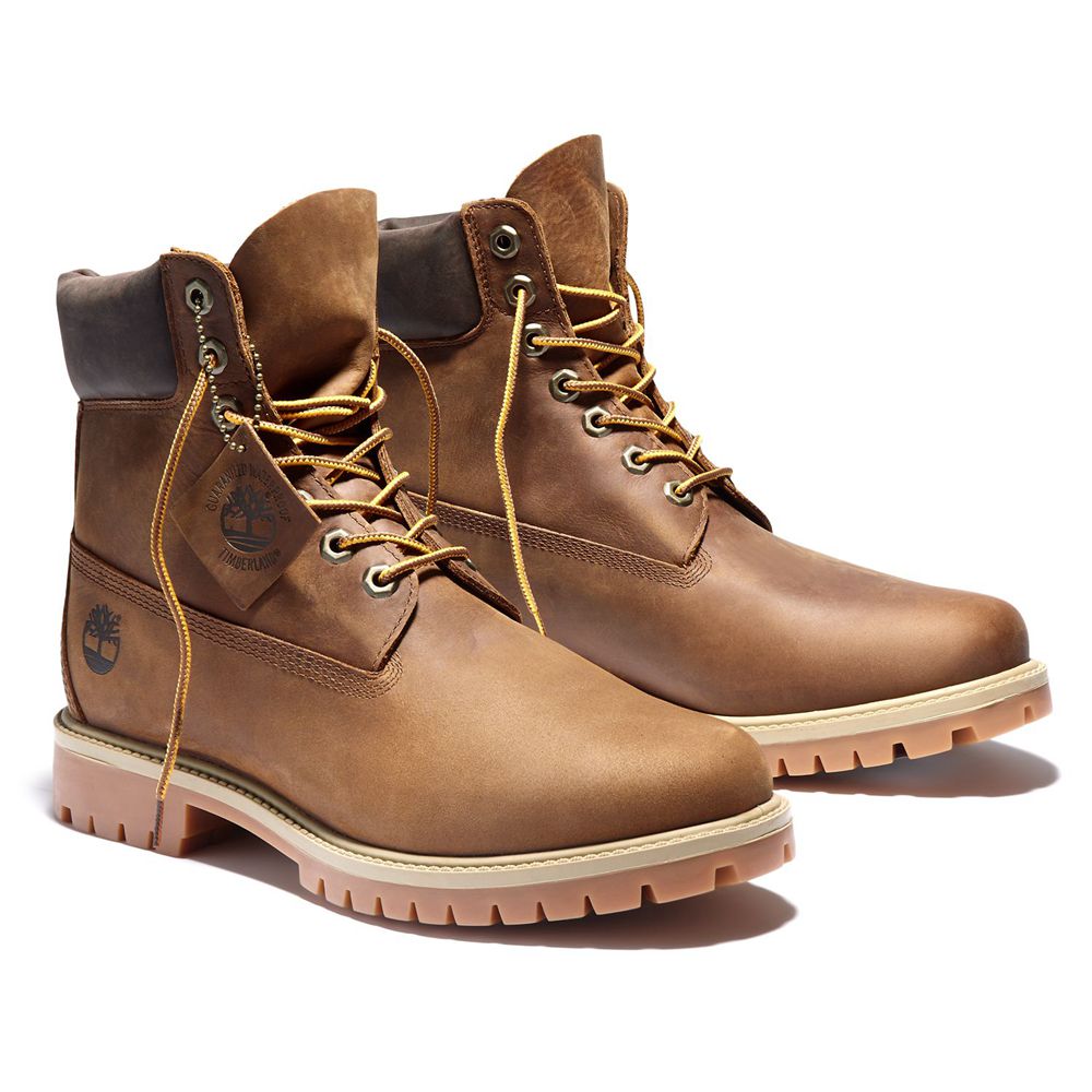 Timberland 6-Inch Μποτακια Ανδρικα Καφε - Heritage Ek+ Waterproof - Greece 0286719-IX